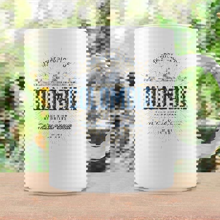 Colombia レトロなスタイルのヴィンテージコロンビア コーヒーマグ ギフトのアイデア