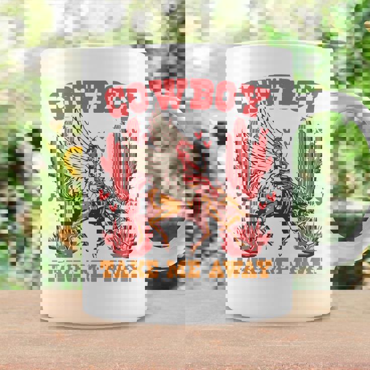 Cowboy Take Me Away ウエスタンバレンタインデー 長袖tシャツ コーヒーマグ ギフトのアイデア