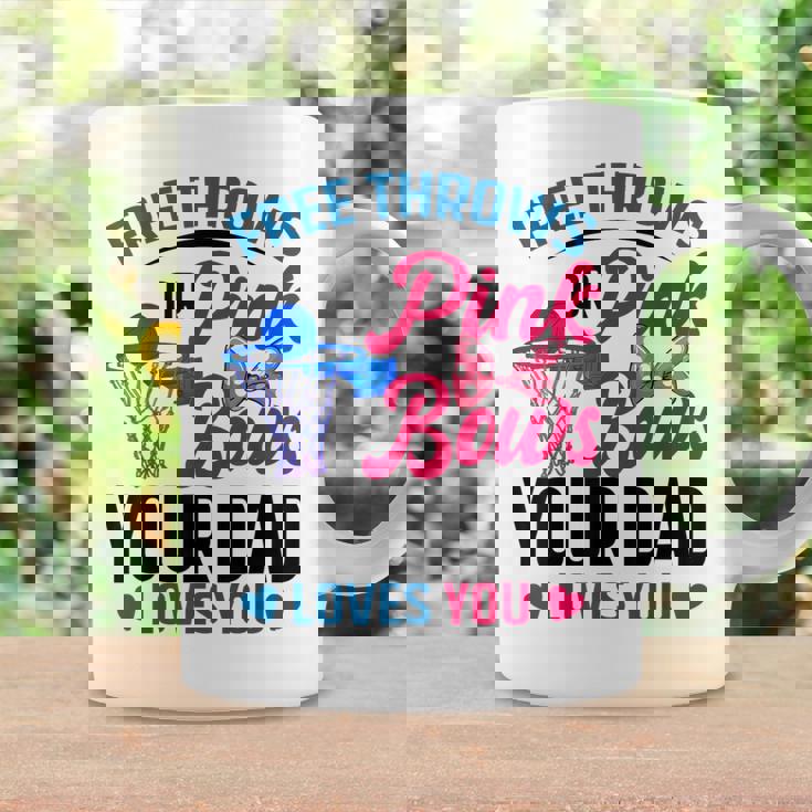 Dad Loves You Free Throw Or Pink Bows 性別発表 コーヒーマグ ギフトのアイデア