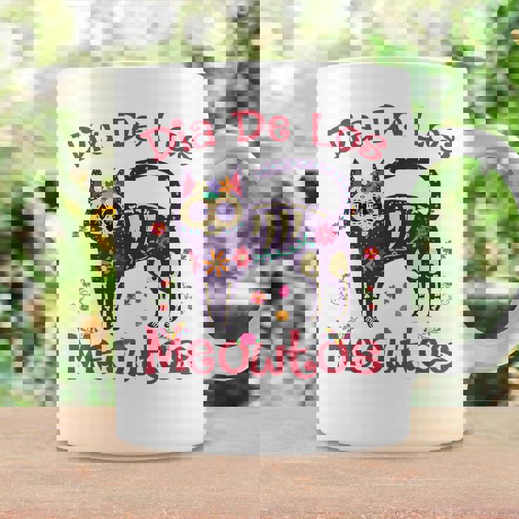 Dia De Los Meowtos Muertos シュガースカル キャット 死者の日 コーヒーマグ ギフトのアイデア