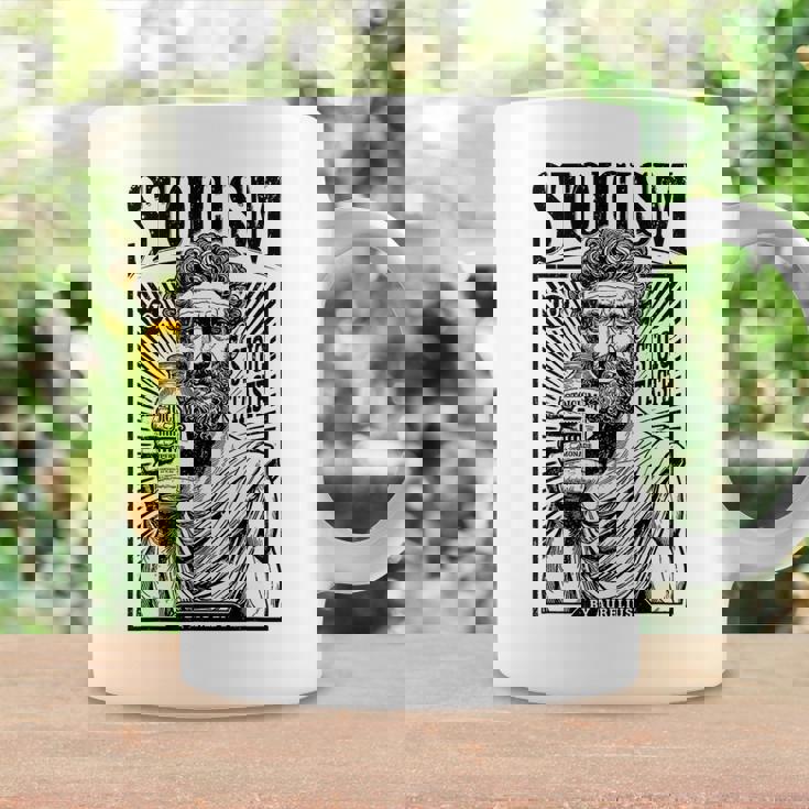 Estoicismo Filosofía Divertida Marco Aureliointage Anuncio Estoico Taza de café Ideas de regalos