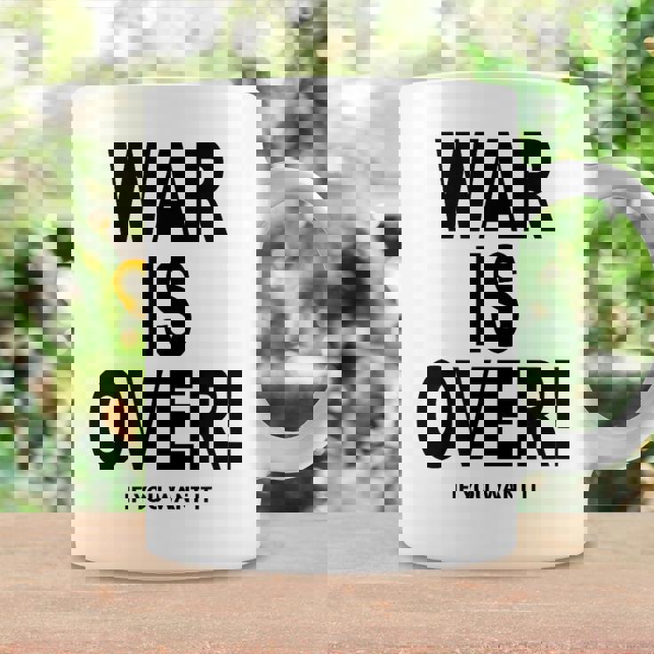 Exclusive War Is Over ご希望の場合限定ブラックプリント コーヒーマグ ギフトのアイデア