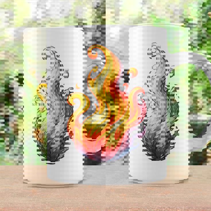 Fire Element Flameのグラフィックアート。あらゆる年齢の方に。 コーヒーマグ ギフトのアイデア