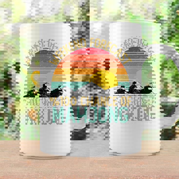 Weekend Forecast 麻雀シャツ 面白い レトロ 麻雀 長袖tシャツ コーヒーマグ ギフトのアイデア