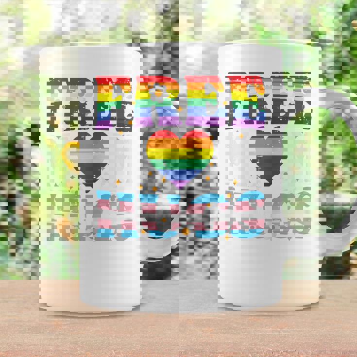 Gay Pride Month Free Mom Hugs Lgbtq Ally Trans Women Coffee Mug Gifts ideas