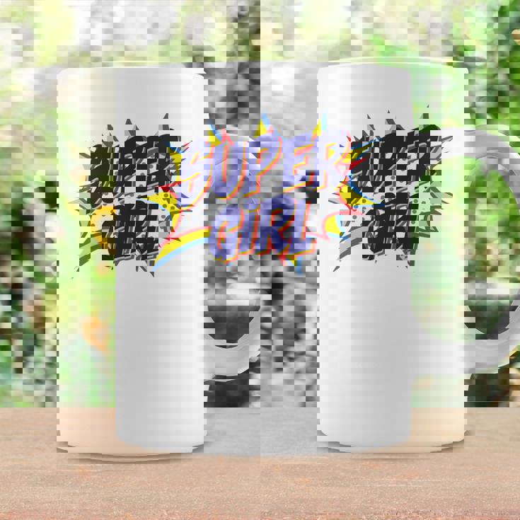 Girl Comicuper Retro Cool 長袖tシャツ コーヒーマグ ギフトのアイデア