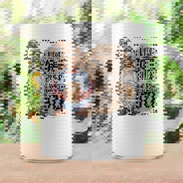 Gnome Coffee Lover I Pretend Coffee Help But I'mtill A コーヒーマグ ギフトのアイデア