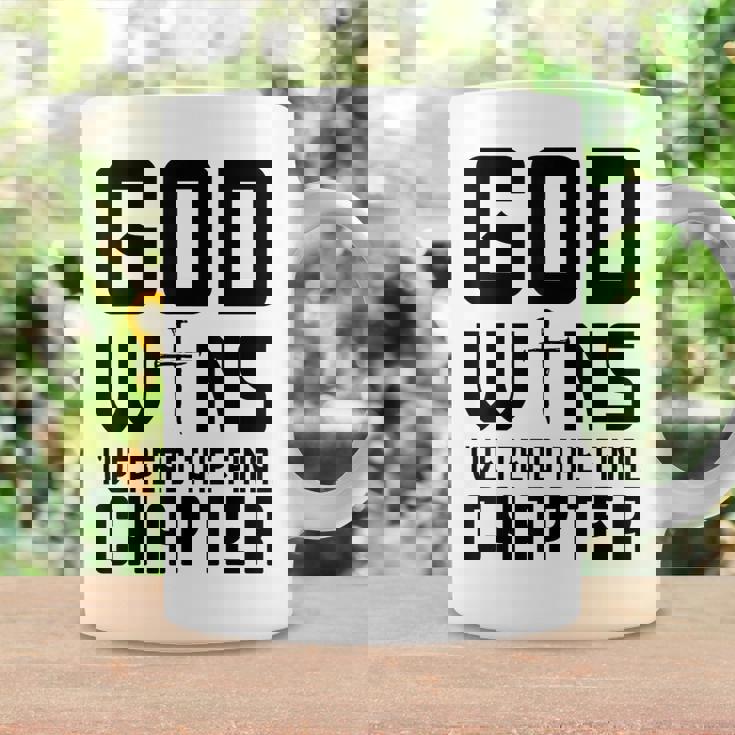 God Wins I 'Ve Read The Final Chapter Christian Faithin God コーヒーマグ ギフトのアイデア