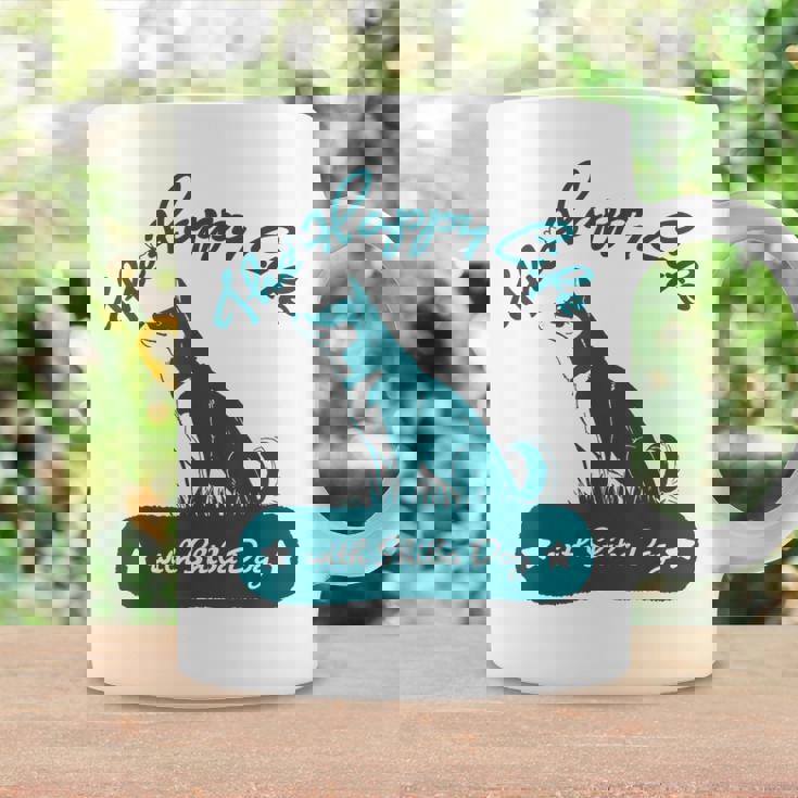 The Happy Life Withhiba Dog かわいい柴犬 黒柴 赤柴 コーヒーマグ ギフトのアイデア