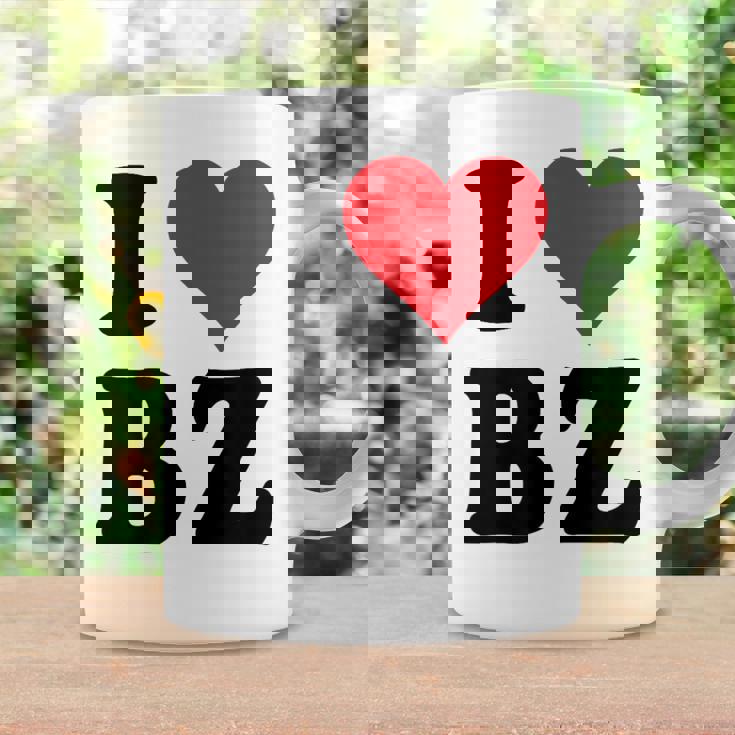 I Heart Bz イニシャル I Love BZ 姓 B Z コーヒーマグ ギフトのアイデア