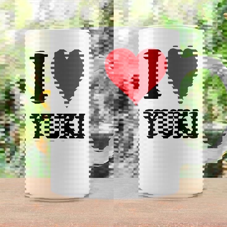 I Heart Yukiファーストネーム I Love パーソナライズ コーヒーマグ ギフトのアイデア