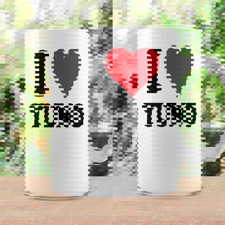 I Heart Yuno ファーストネーム I Love パーソナライズ コーヒーマグ ギフトのアイデア