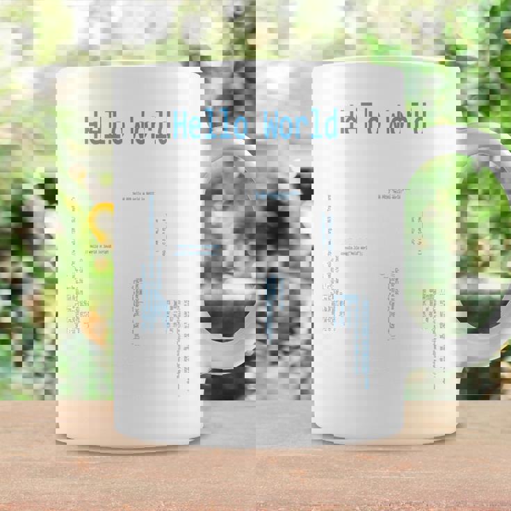 Hello World プログラマープログラミング言語コード 長袖tシャツ コーヒーマグ ギフトのアイデア