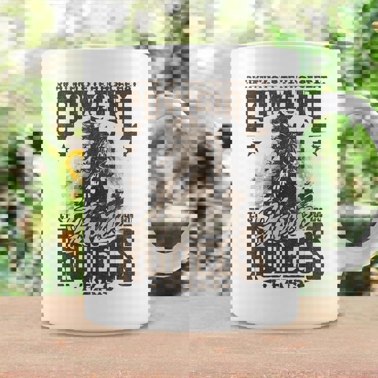 Hoofbeatのリズム カウガール 馬 ロデオ テキサスホース コーヒーマグ ギフトのアイデア