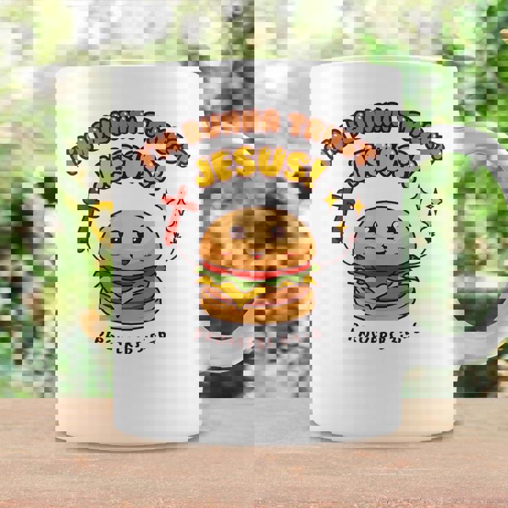 I'm Bunna Trust Jesus 箴言 クリスチャンハンバーガーしゃれ コーヒーマグ ギフトのアイデア