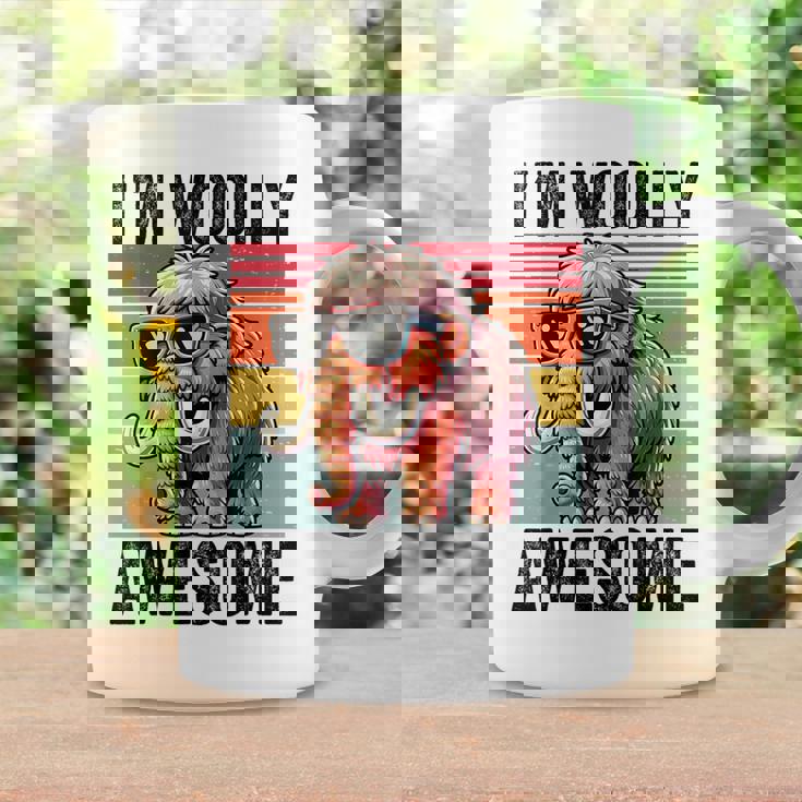 I'm Woolly Awesome 面白い レトロ メンズ レディース キッズ ウーリーマンモス コーヒーマグ ギフトのアイデア