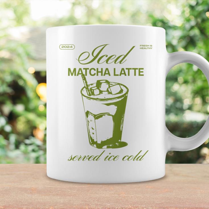Iced Matcha Latte X Grüner Eiskaffee Eis Matcha Back Tassen Geschenkideen