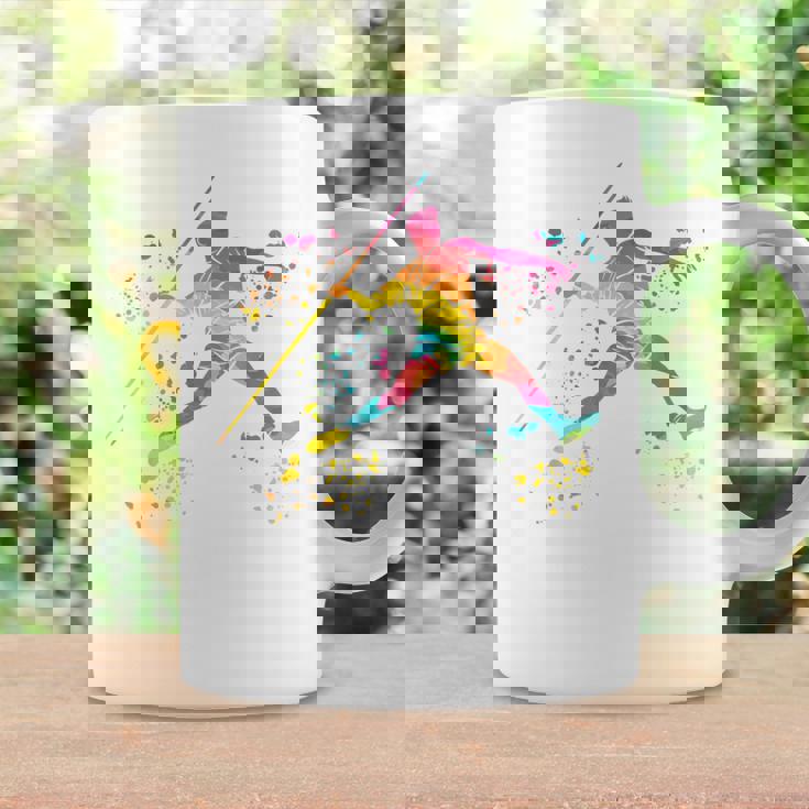 Javelin Throwe Colorsplash キッズ やり投げ コーヒーマグ ギフトのアイデア