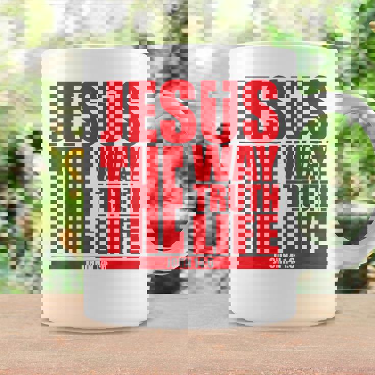 Jesus Is The Way Truth Life クリスチャン 男性 女性 クリスチャン コーヒーマグ ギフトのアイデア