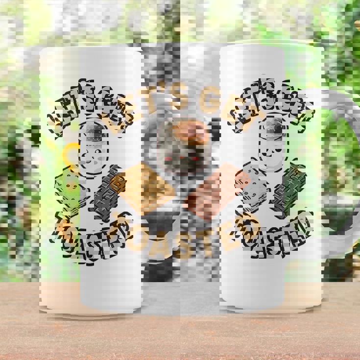 Kawaii'mores Let's Get Toast キュート 面白い キャンプ 駄洒落。 コーヒーマグ ギフトのアイデア