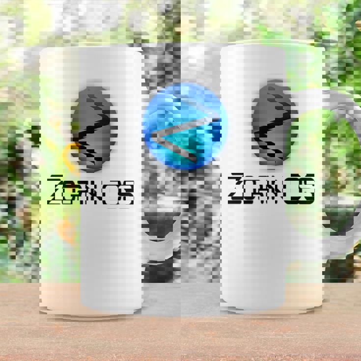 Linux Zorin Os タグラインとロゴ入り オープンソースos コーヒーマグ ギフトのアイデア