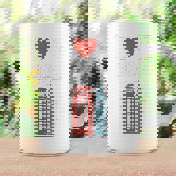 I Love Englandの象徴的なランドマークデザイン。 長袖tシャツ コーヒーマグ ギフトのアイデア