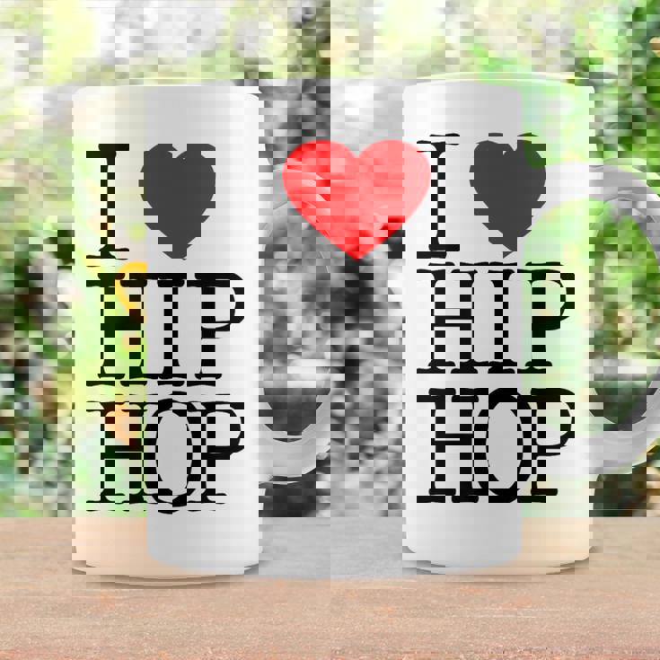 I Love Hip Hop ハート ラップ&ヒップホップファン コーヒーマグ ギフトのアイデア