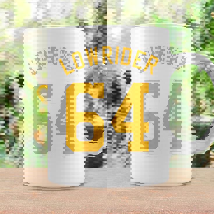 Lowrider 64 Jersey Number On The Back Classic Lowrider Car コーヒーマグ ギフトのアイデア