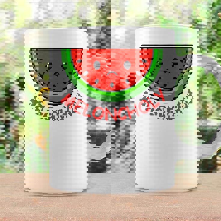 Meloncholy 面白い スイカ しゃれ フルーツ好き。 コーヒーマグ ギフトのアイデア