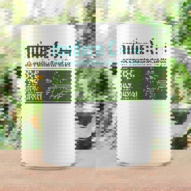 Modern C リッチなナチュラルビットとバイトプログラミング コーヒーマグ ギフトのアイデア