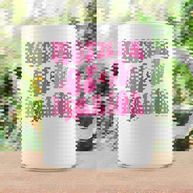 Mother Of A Warrior 乳がん啓発 ピンクリボン 長袖tシャツ コーヒーマグ ギフトのアイデア