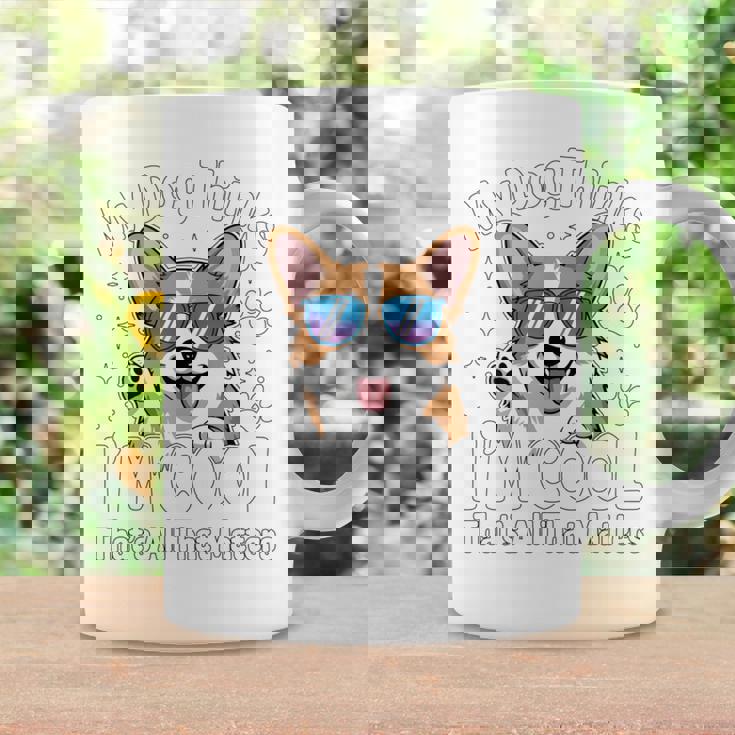 My Dog Thinks I'm Cool Corgi Dog Lover 長袖tシャツ コーヒーマグ ギフトのアイデア