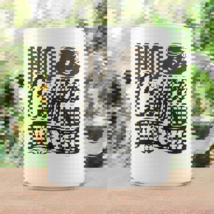 No Coffee No Workee 面白いコーヒー愛好家 コーヒーマグ ギフトのアイデア