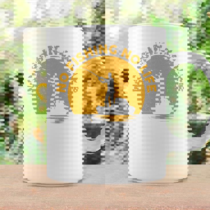 No Fishing No Life 釣り フィッシング ロゴ プリント 長袖tシャツ コーヒーマグ ギフトのアイデア