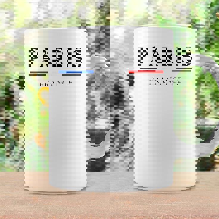 Paris With France Flag Novelty Graphic & Cool s コーヒーマグ ギフトのアイデア