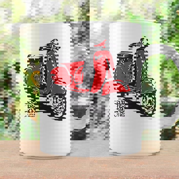 Piaggio クラシックスクーター イタリア製 ピンク コーヒーマグ ギフトのアイデア