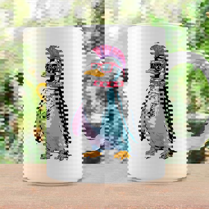 Punkuin 面白い パンクロック パンクロック ペンギン 長袖tシャツ コーヒーマグ ギフトのアイデア