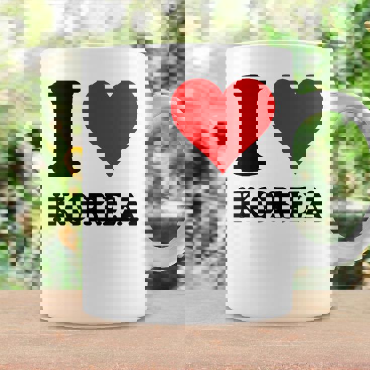 Red Heart I Love Korea コーヒーマグ ギフトのアイデア