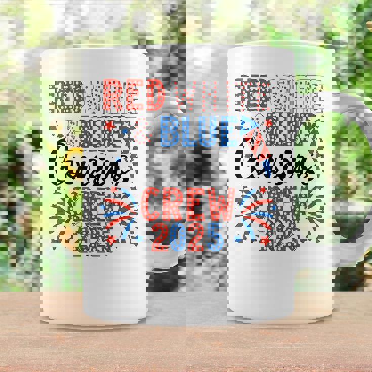 Red White And Blue Cousin Crew 2025 Matching Family 4Th July Coffee Mug Gifts ideas