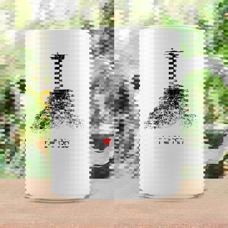 Rio De Janeiro リオデジャネイロのスカイライン イエスキリストの像 ブラジル 愛 コーヒーマグ ギフトのアイデア