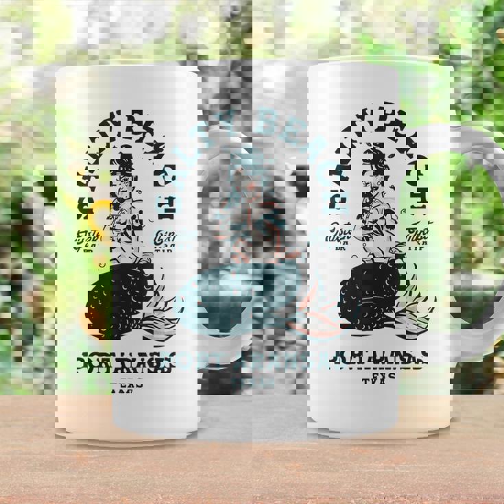 Salty Beach Port Aransas テキサス マーメイドシャツ ダイブバー オイスター コーヒーマグ ギフトのアイデア