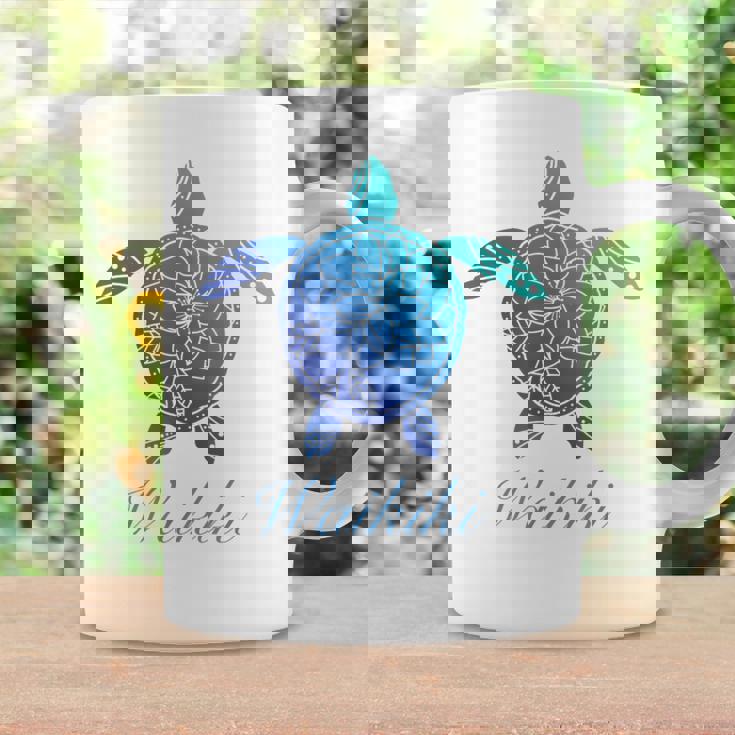 Save The Hawaiiea Turtles ハワイアンブルー トライバルタートルホヌ コーヒーマグ ギフトのアイデア