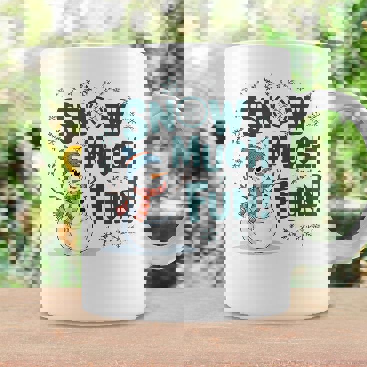 Snow Much Fun 冬 雪だるま おもしろい クリスマス キッズ レディース メンズ コーヒーマグ ギフトのアイデア