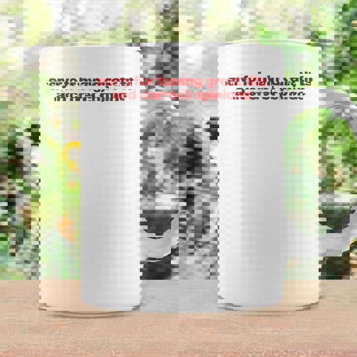 Sorry For Having Great Tits And Correct Opinions Y2k コーヒーマグ ギフトのアイデア