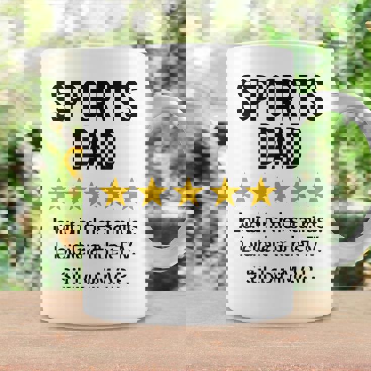 Sports Dad Loud In Thetands MVP 引用 コーヒーマグ ギフトのアイデア