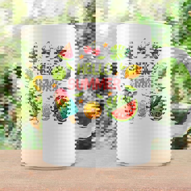 Summeribes ビーチバケーション ハローサマー トロピカル 楽しいデザイン コーヒーマグ ギフトのアイデア