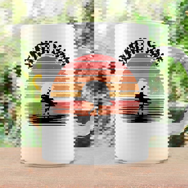 Sunseturf サーフボード ビンテージサーフィン サーファー用 コーヒーマグ ギフトのアイデア