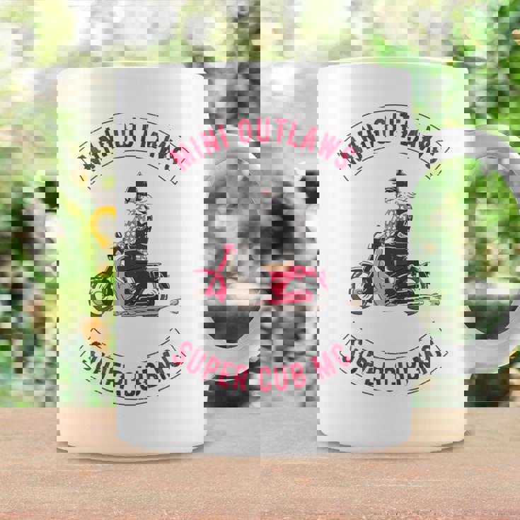 Super Cub スーパーカブ ミニモト 面白 ふざけ ネタ おもしろ バイク アウトロー バイカーギャング 長袖tシャツ コーヒーマグ ギフトのアイデア