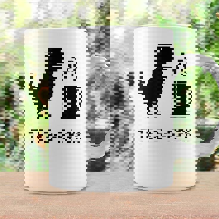 Tea Rex Pixel 8ビットゲーム恐竜 コーヒーマグ ギフトのアイデア