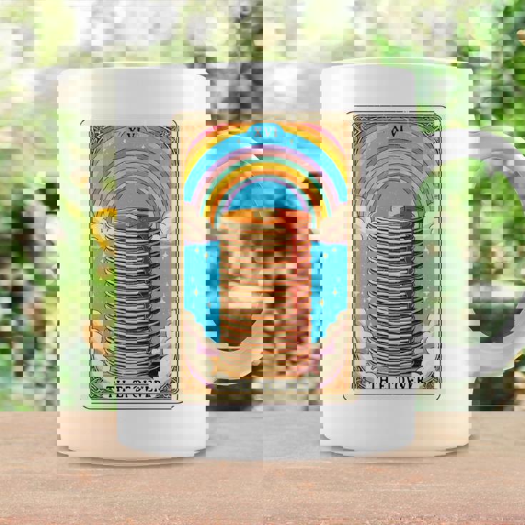 The Tower タロットカード パンケーキタワー 朝食愛好家 長袖tシャツ コーヒーマグ ギフトのアイデア